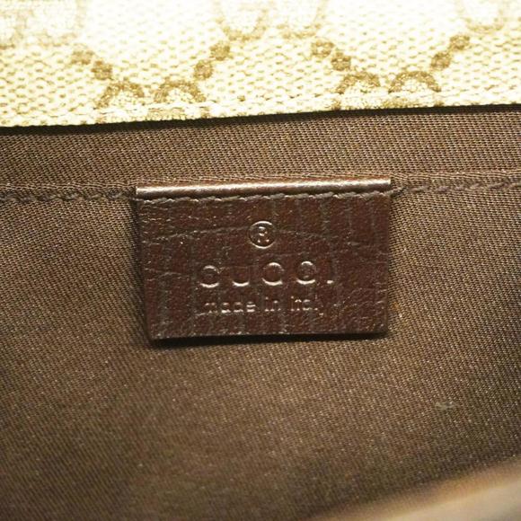 Gucci Waist Bag GG Supreme Sherry Line 152597 Leather Brown Men's Women's - Picture 5 of 10